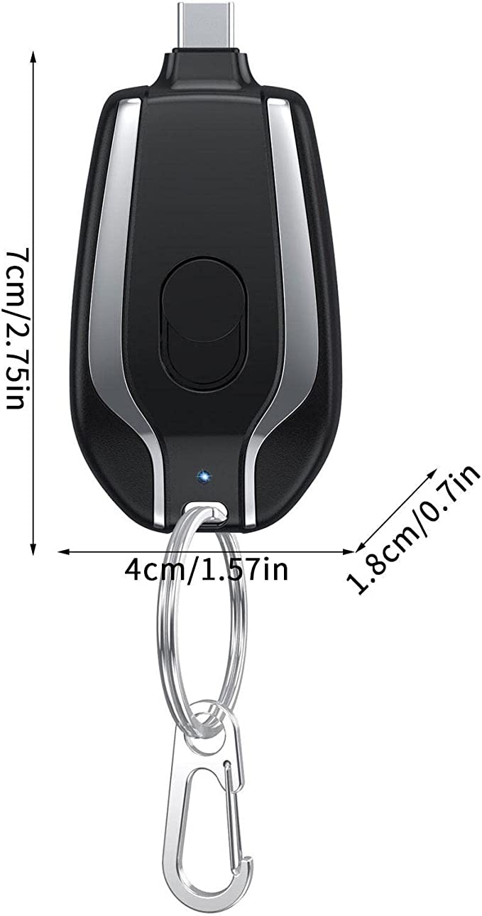 Small powerband Keychain Charger