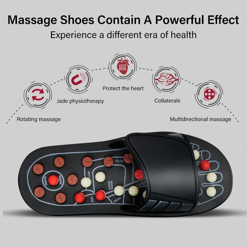 Feet Massage Slippers Foot Reflexology Acupuncture Therapy