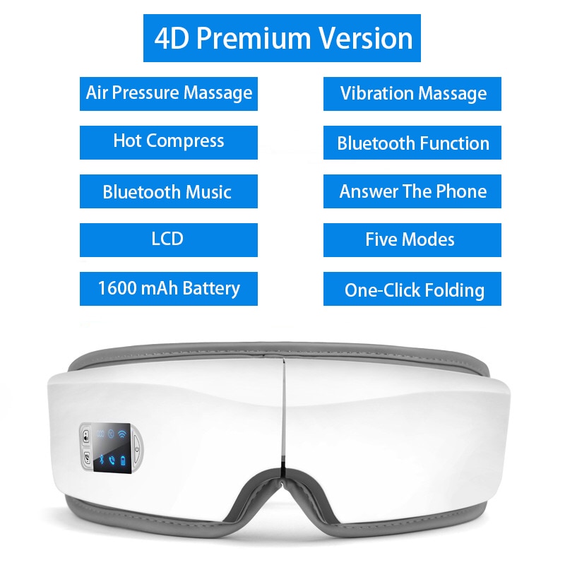 Eye Massager 4D Smart Airbag Vibration Eye Care
