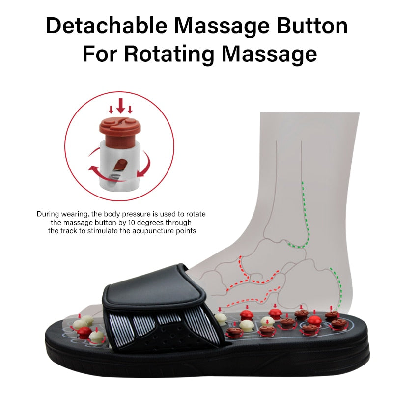 Feet Massage Slippers Foot Reflexology Acupuncture Therapy