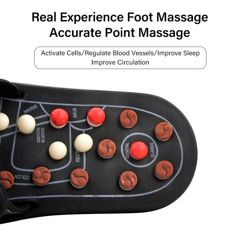 Feet Massage Slippers Foot Reflexology Acupuncture Therapy