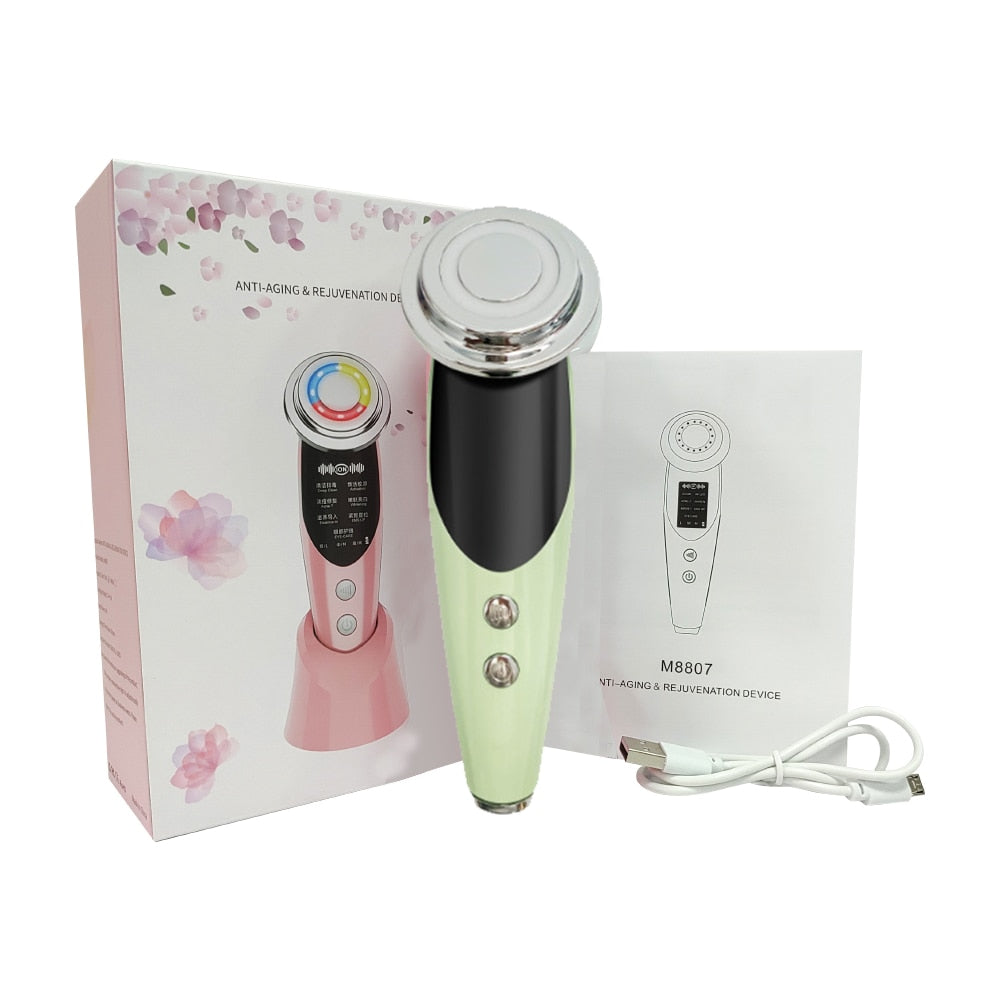7 in 1 Face Lift Devices Skin Rejuvenation Facial Massager Light Therapy Anti Aging Wrinkle